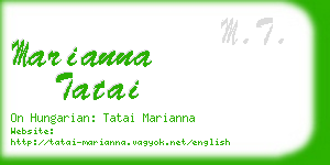 marianna tatai business card